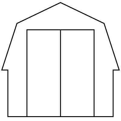 portable storage barn diagram