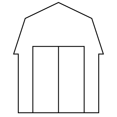 portable storage barn diagram