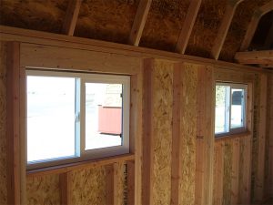 framed stud walls