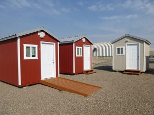 Gable shed with ramp