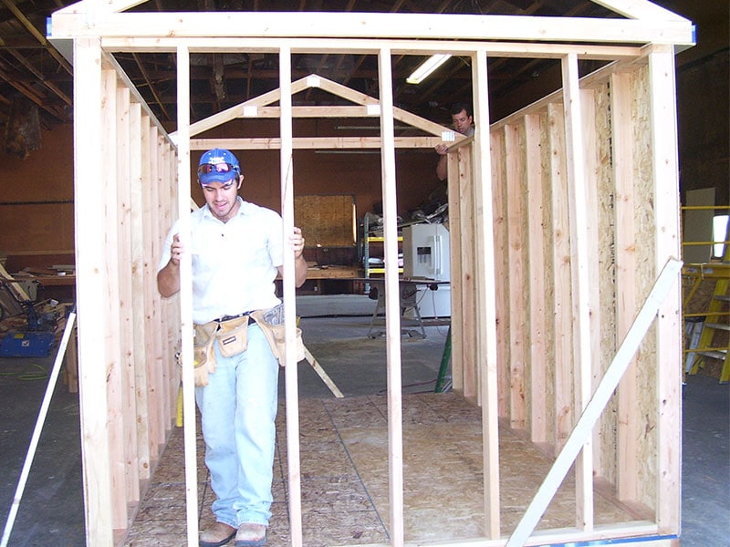 framing a quality storage building